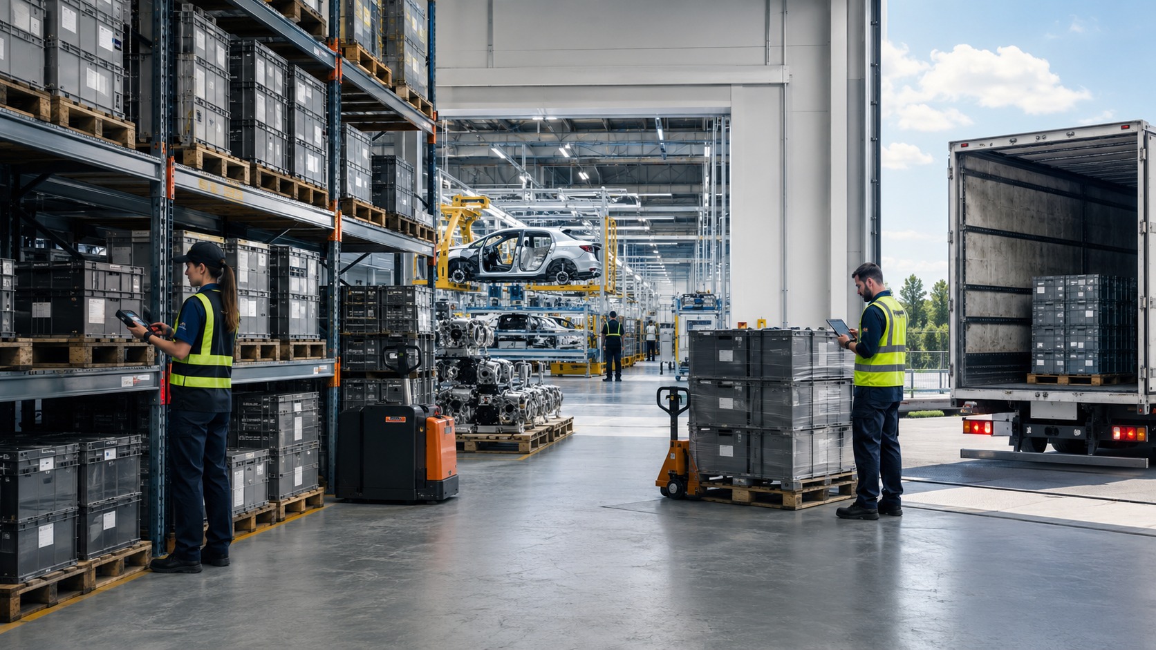 Logística Automotriz: Continuidad Just-in-Time y Prevención de Paros de Línea (Line Stoppage)